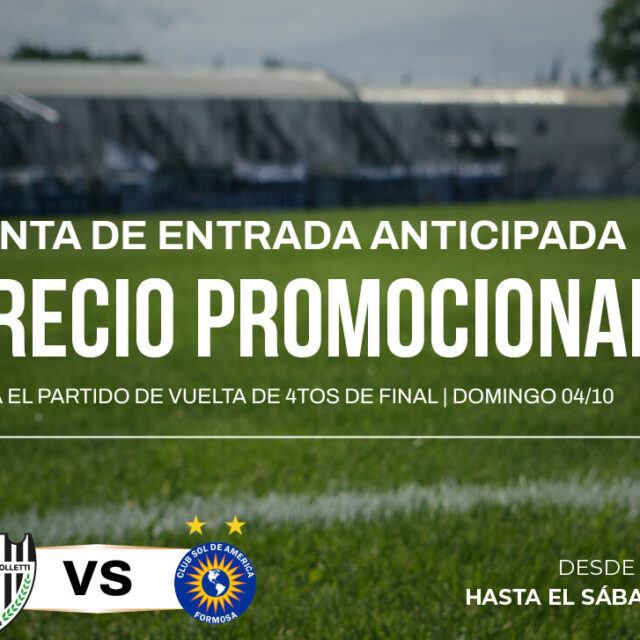 ¡EL 4/10 JUGAMOS DE LOCAL!