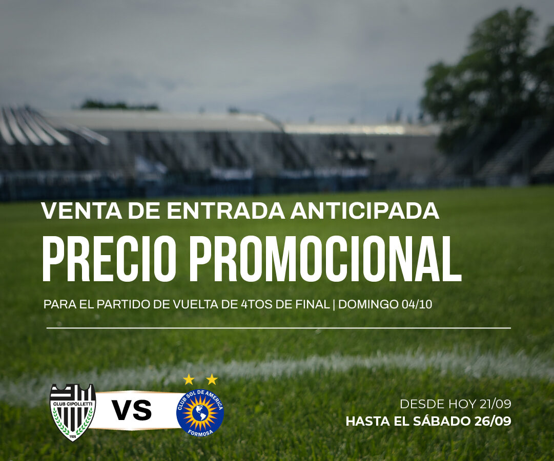 ¡EL 4/10 JUGAMOS DE LOCAL!